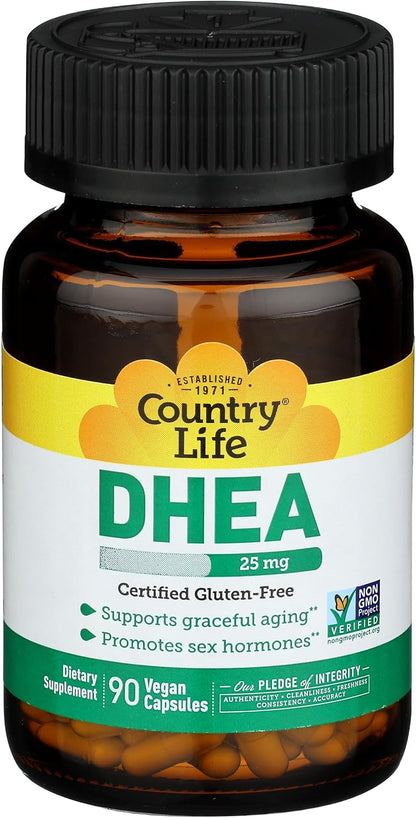 Country Life DHEA 25 mg, 90 Tablets