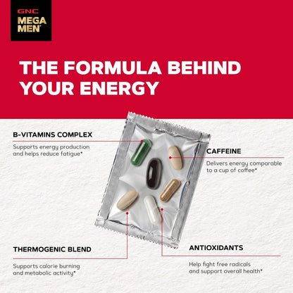 GNC Mega Men Energy and Metabolism Vitapak Programme - 30 Daily Packs