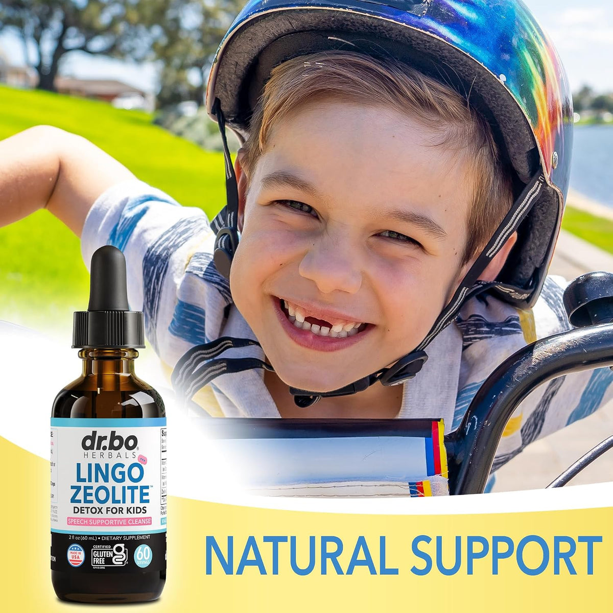 Dr. Bo Lingo Zeolite Drops for Kids with Methylated B12 and D3 - 60 ml - görsel 5