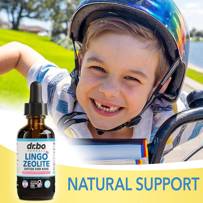 Dr. Bo Lingo Zeolite Drops for Kids with Methylated B12 and D3 - 60 ml