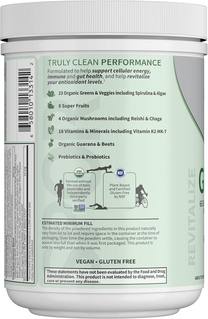 Garden of Life Sport Organic Greens, Apple Berry, 270 g