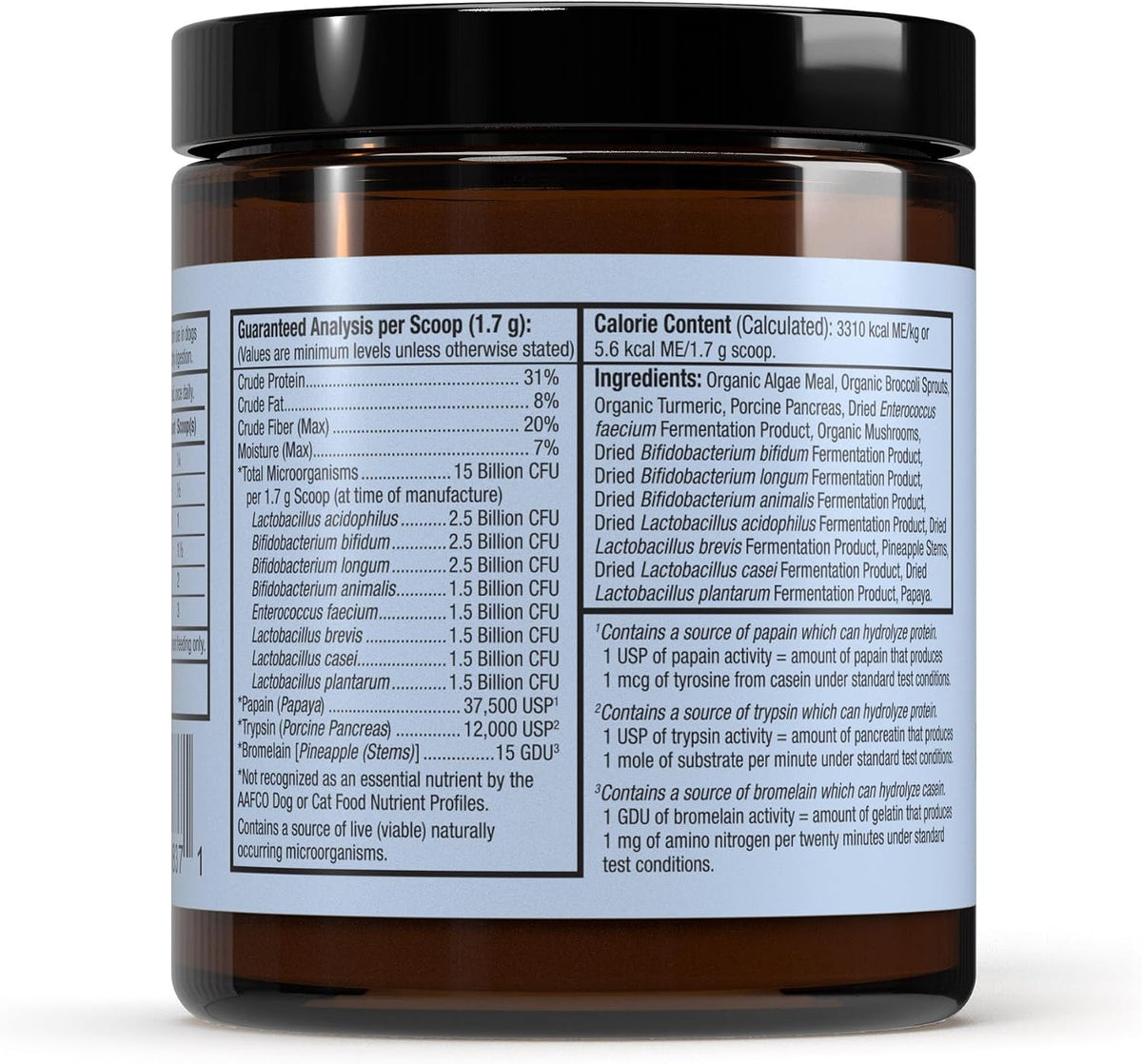 Bark & Whiskers Probiotics + Enzymes for Dogs & Cats - 60 Scoops - görsel 2