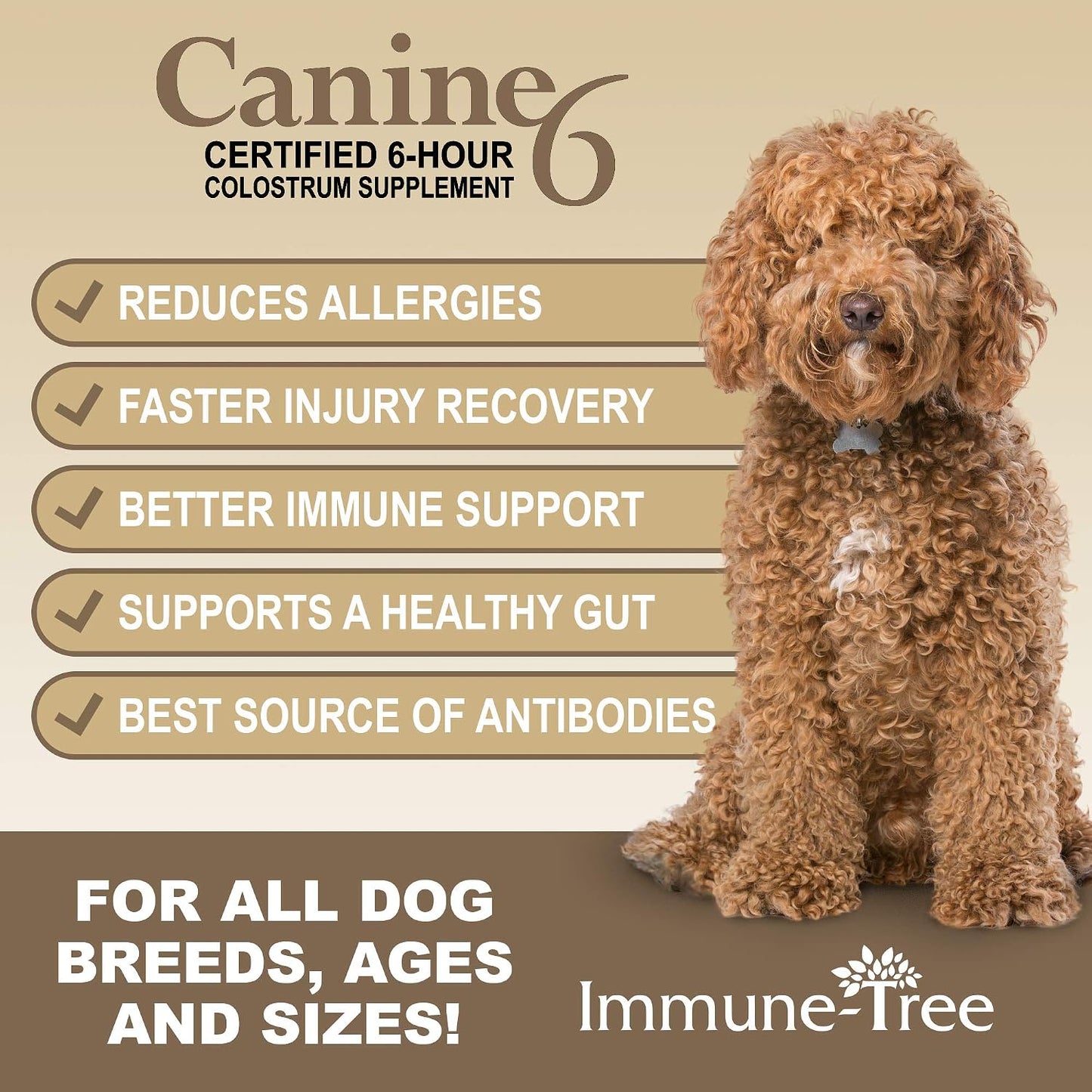 Immune-Tree Bovine Colostrum Powder for Dogs and Puppies – Immune Support, Allergy Relief, Digestive Health (240g) - görsel 3