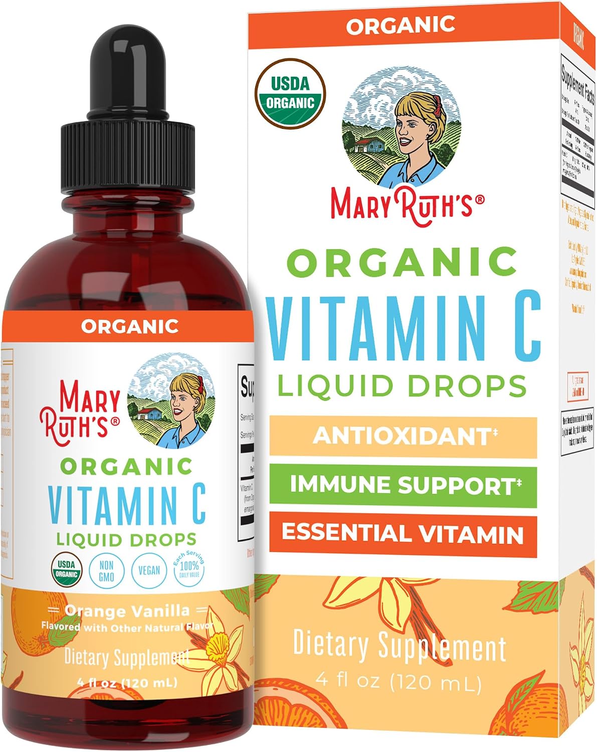 MARYRUTH'S Organic Vitamin C Supplement, Liquid Drops, 118 ml - görsel 1