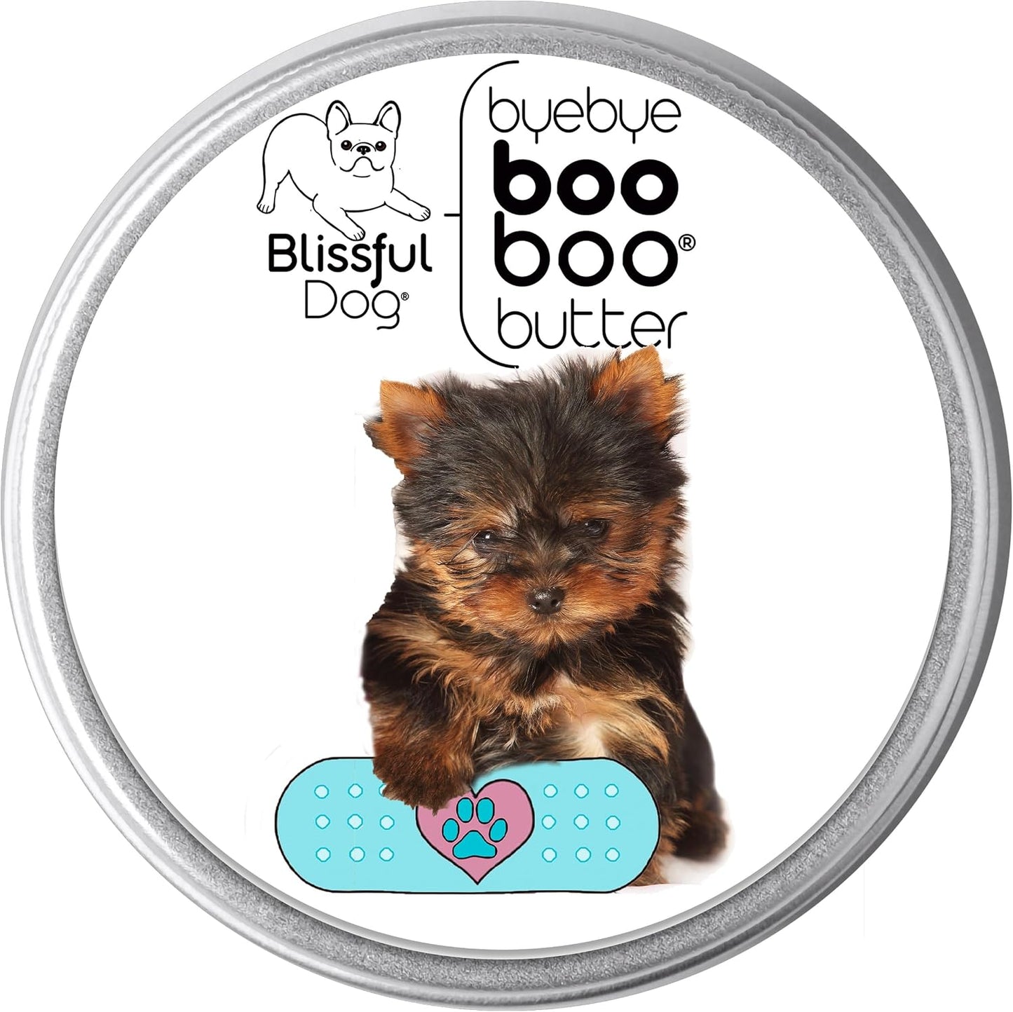 The Blissful Dog 2 oz (56 g) Tin Yorkshire Terrier Booboo Butter - görsel 1