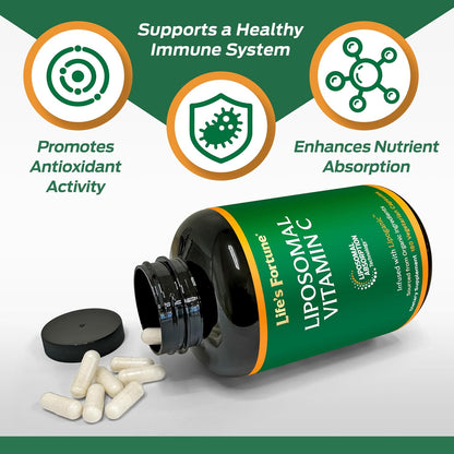 Life's Fortune Liposomal Vitamin C 2100 mg – 180 Capsules