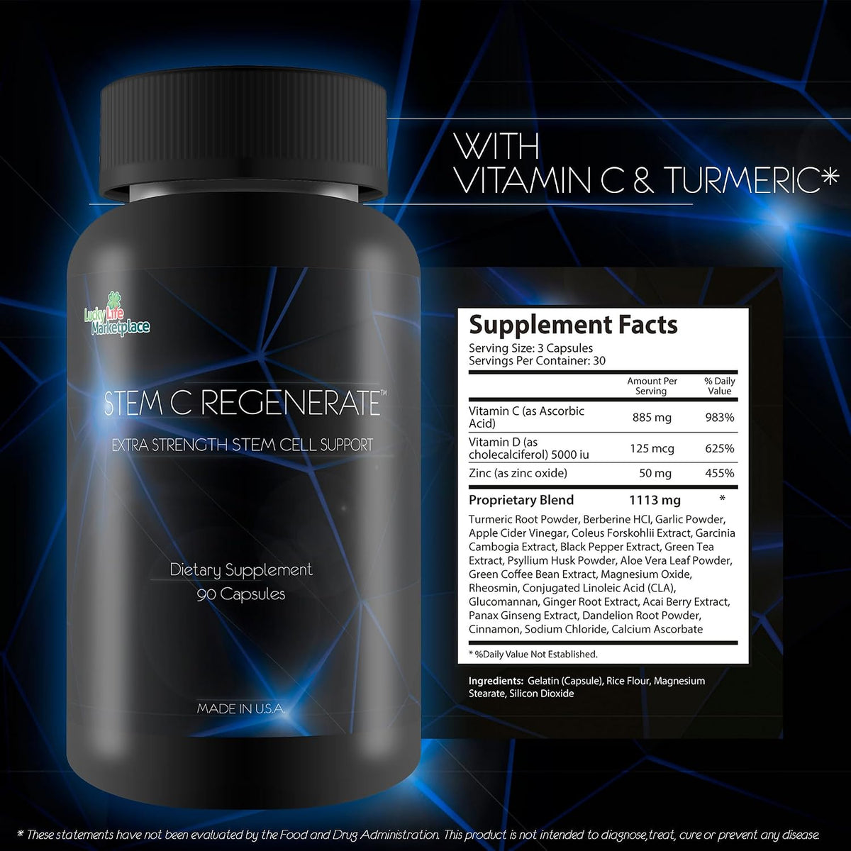 Stem C Regenerate – Natural Stem Cell Support Supplement - görsel 5