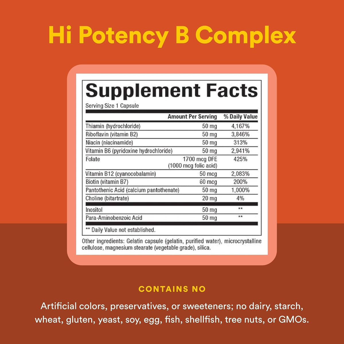 Natural Factors Hi Potency B Complex - 90 Capsules - Energy Support & Nervous System Health - görsel 4