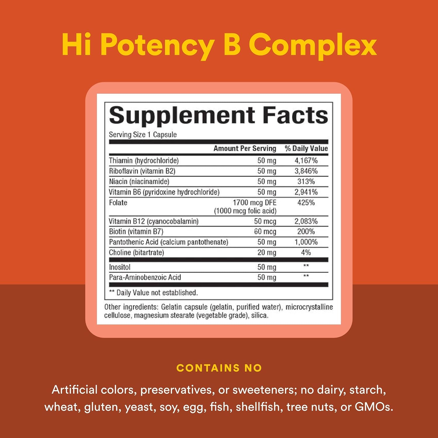 Natural Factors Hi Potency B Complex - 90 Capsules - Energy Support & Nervous System Health - görsel 4