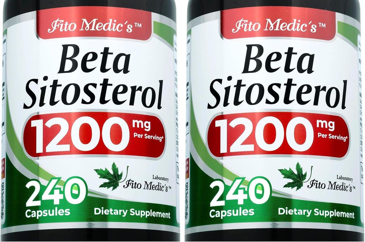 FITO MEDIC'S Beta Sitosterol 1200 mg - Plant Sterols Supplement, 240 Capsules - görsel 10