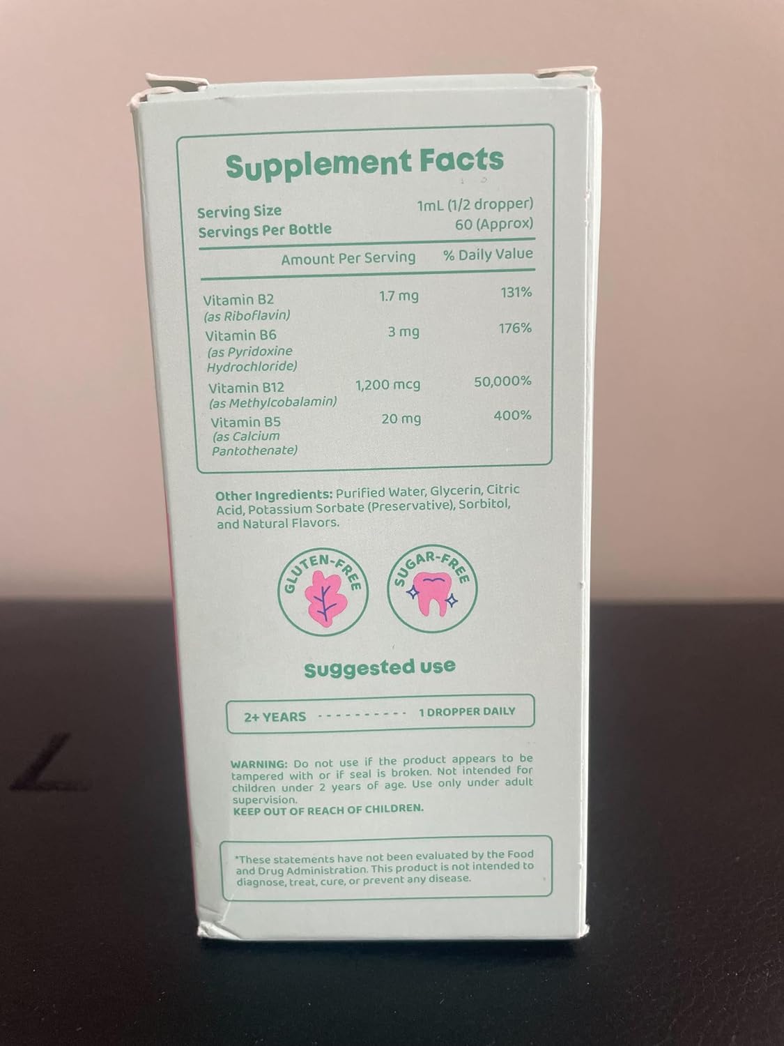 JoySpring Burst B12 Drops - Vitamin B Complex for Kids with Methyl B12, Sugar-Free Liquid, Ages 3-16, 60ml (60 Servings) - görsel 10
