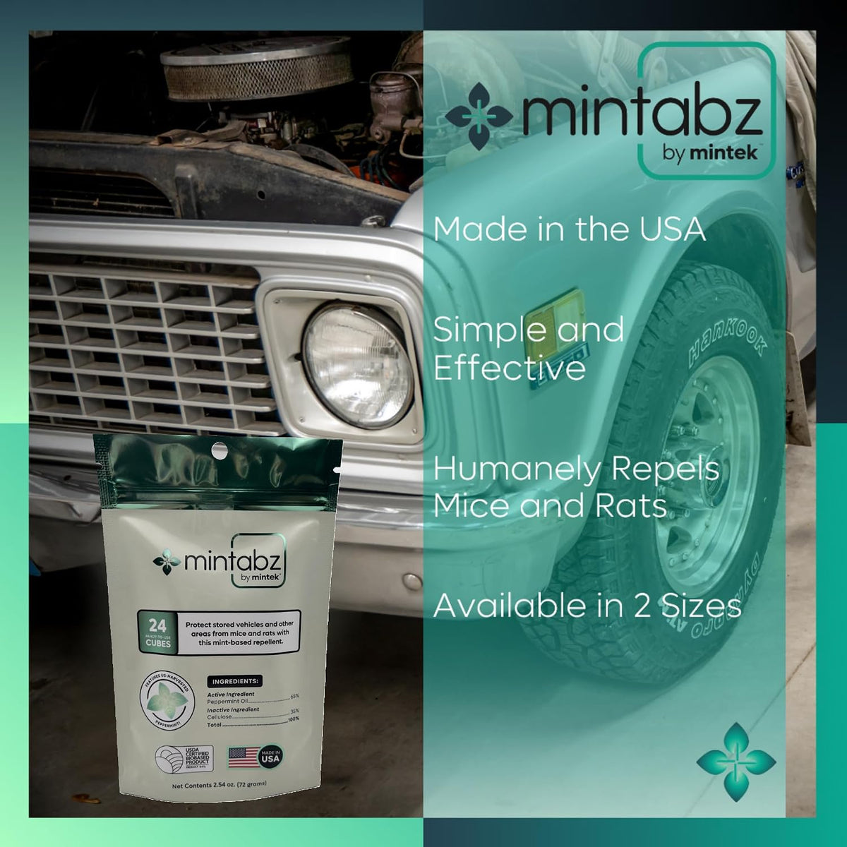 Mintek™ Mintabz™ Natural Pest Control Cubes (24 Pack) - görsel 8