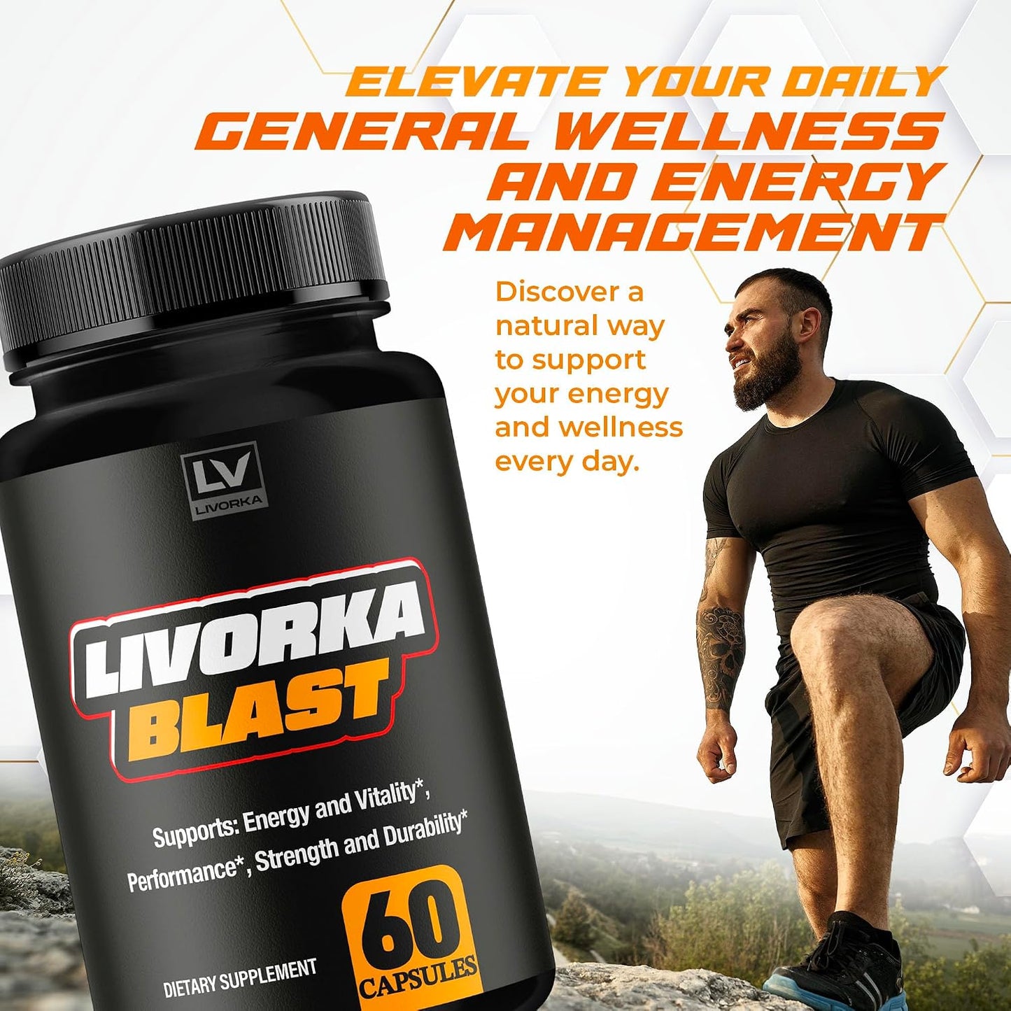 Blast Capsules Advanced Formula (3 Pack) – 180 Capsules, 3-Month Supply by LIVORKA - görsel 2