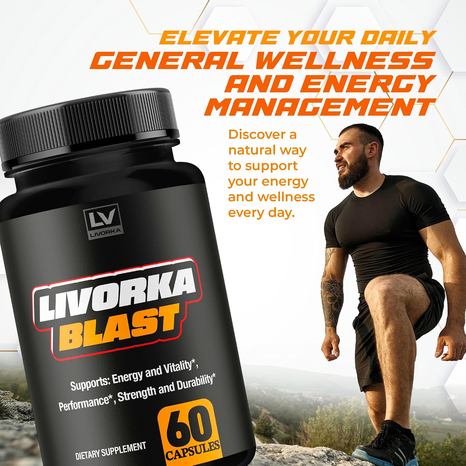 Blast Capsules Advanced Formula (3 Pack) – 180 Capsules, 3-Month Supply by LIVORKA - görsel 2