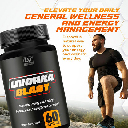 Blast Capsules Advanced Formula (3 Pack) – 180 Capsules, 3-Month Supply by LIVORKA