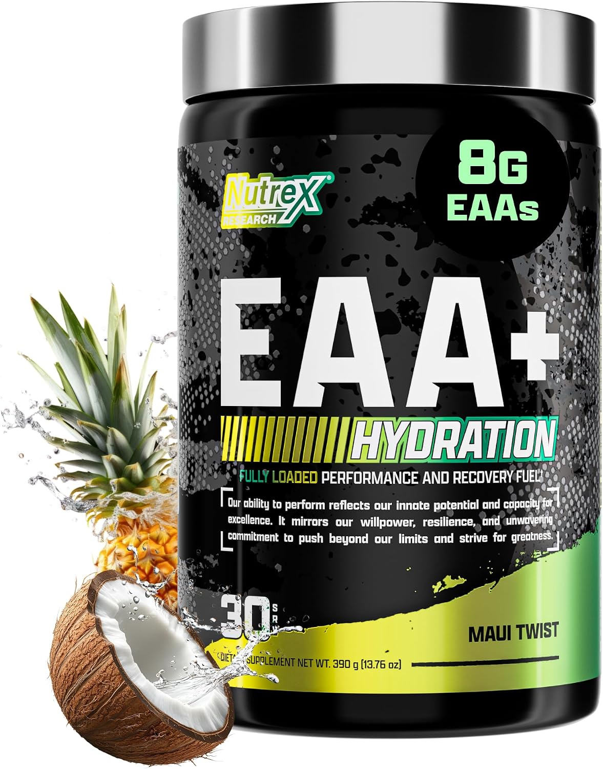 Nutrex Research EAA Hydration - 8g EAAs + BCAAs with Electrolytes, Mango, 30 Servings - görsel 8