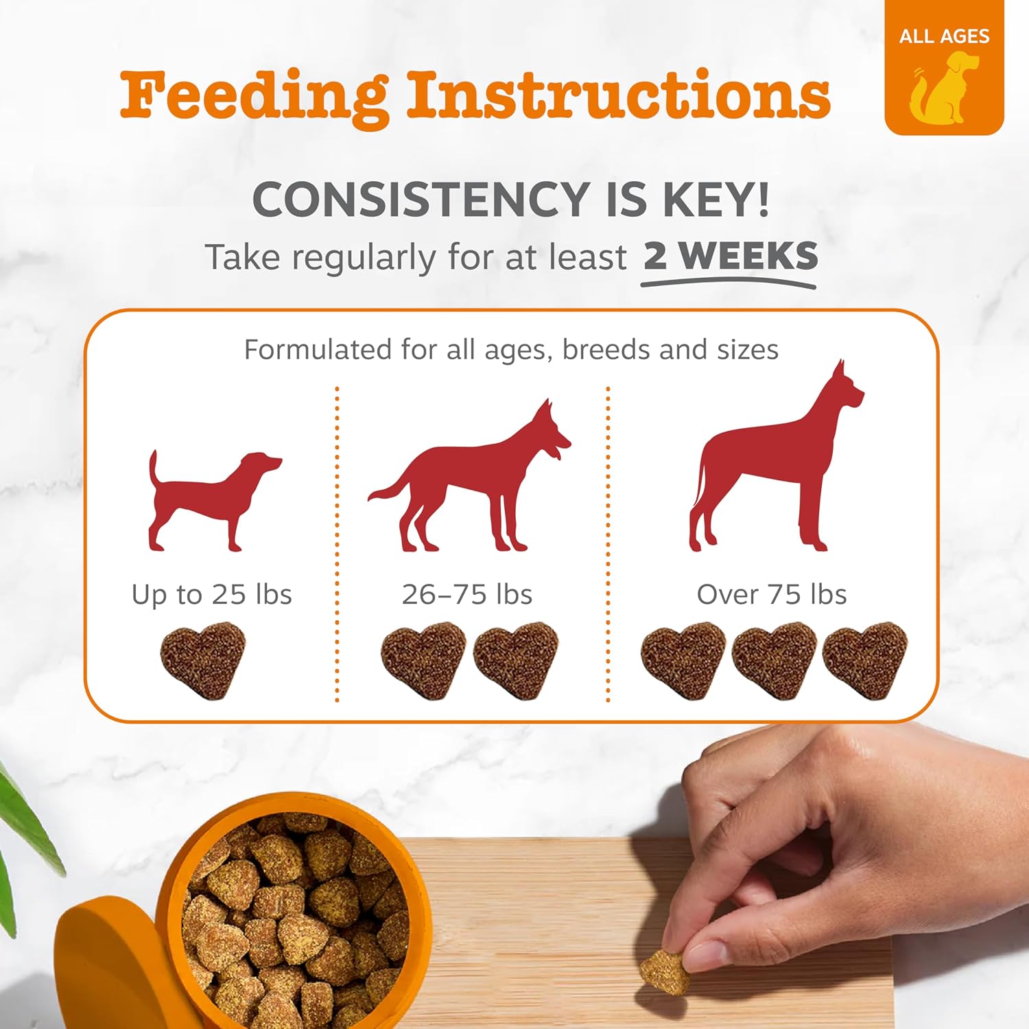 Zesty Paws Cardiovascular Support for Dogs – with CoQ10, Taurine, L-Carnitine & AlaskOmega Fish Oil – Senior Heart Health – Salmon – 90 Chews - görsel 4