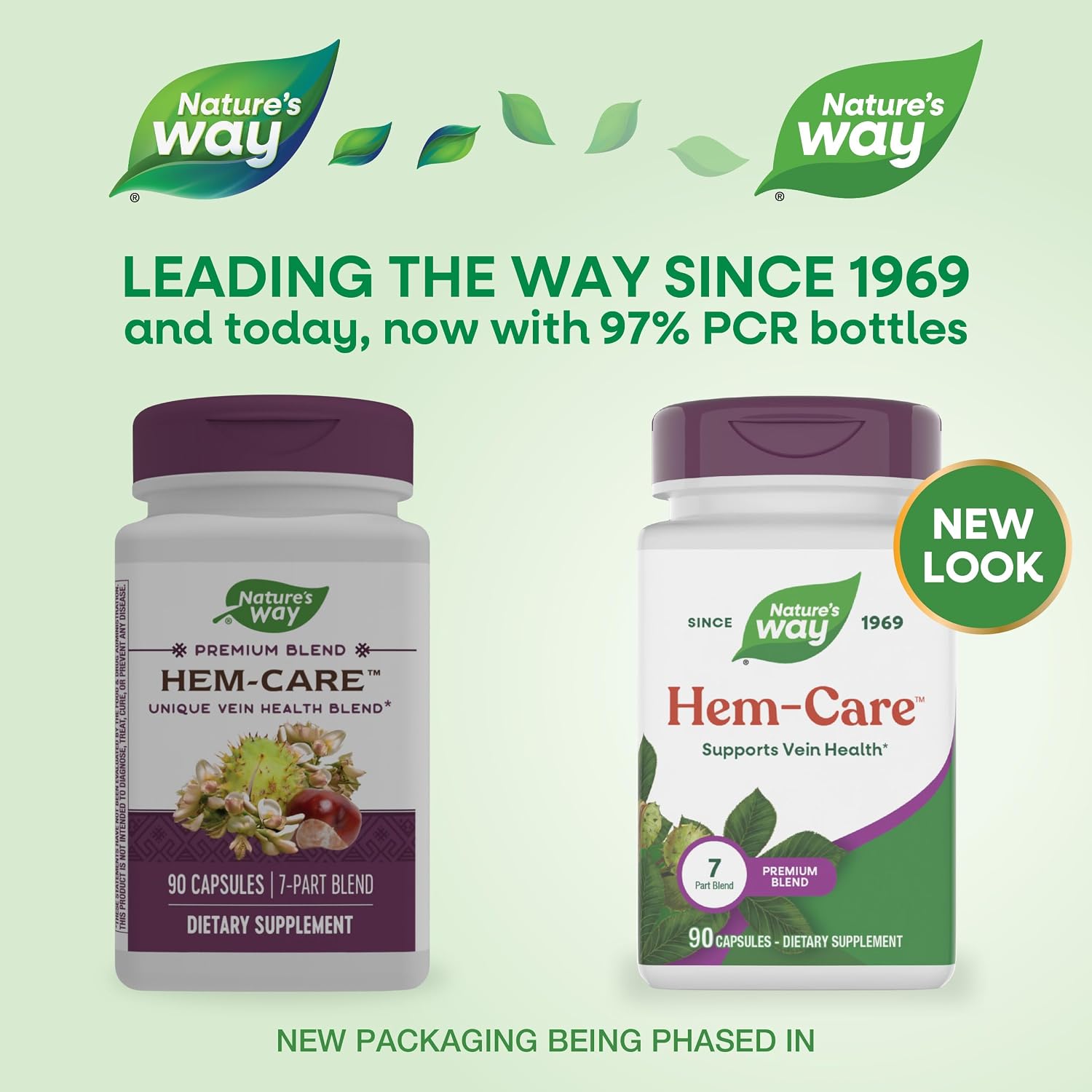 Nature's Way Premium Hem-Care – Vein Health Supplement with Vitamins C & E, Horse Chestnut Extract & Japanese Sophora – 90 Capsules - görsel 2
