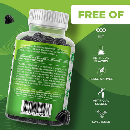 Vitamatic Moringa Gummies – Sugar-Free, Vegan, 200mg Superfood Extract (60 Count)