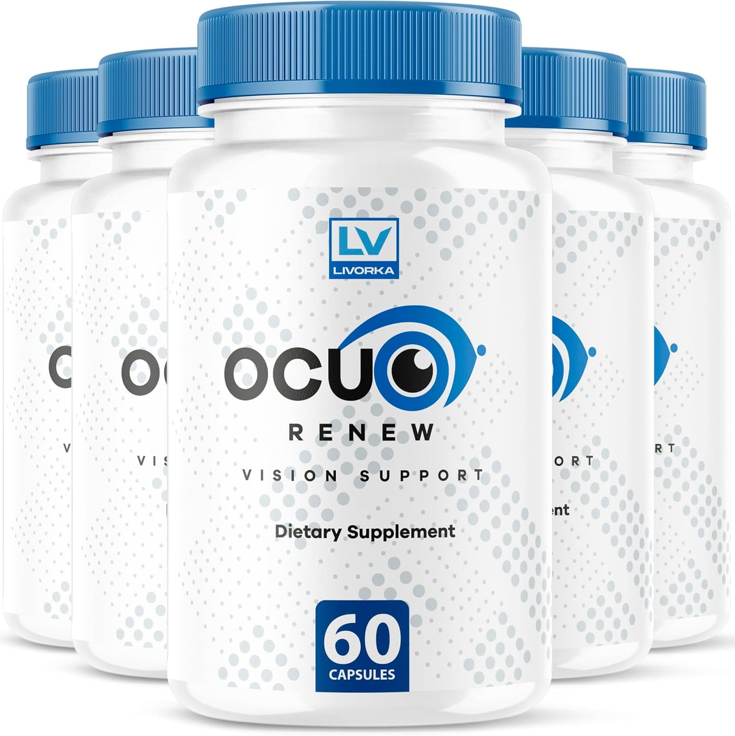 Ocuo Renew Capsules - Eye Vision Support Supplement (5 Pack, 300 Capsules) - görsel 1