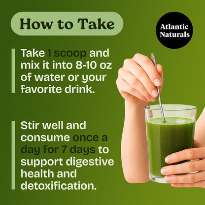 Atlantic Naturals Sea Moss 7 Day Detox - Liver, Gallbladder & Kidney Cleanse - Pineapple Flavour Drink Mix (400 g)