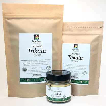 Organic Trikatu Powder, AyurBest Organic, Kosher, Ayurvedic (454g)