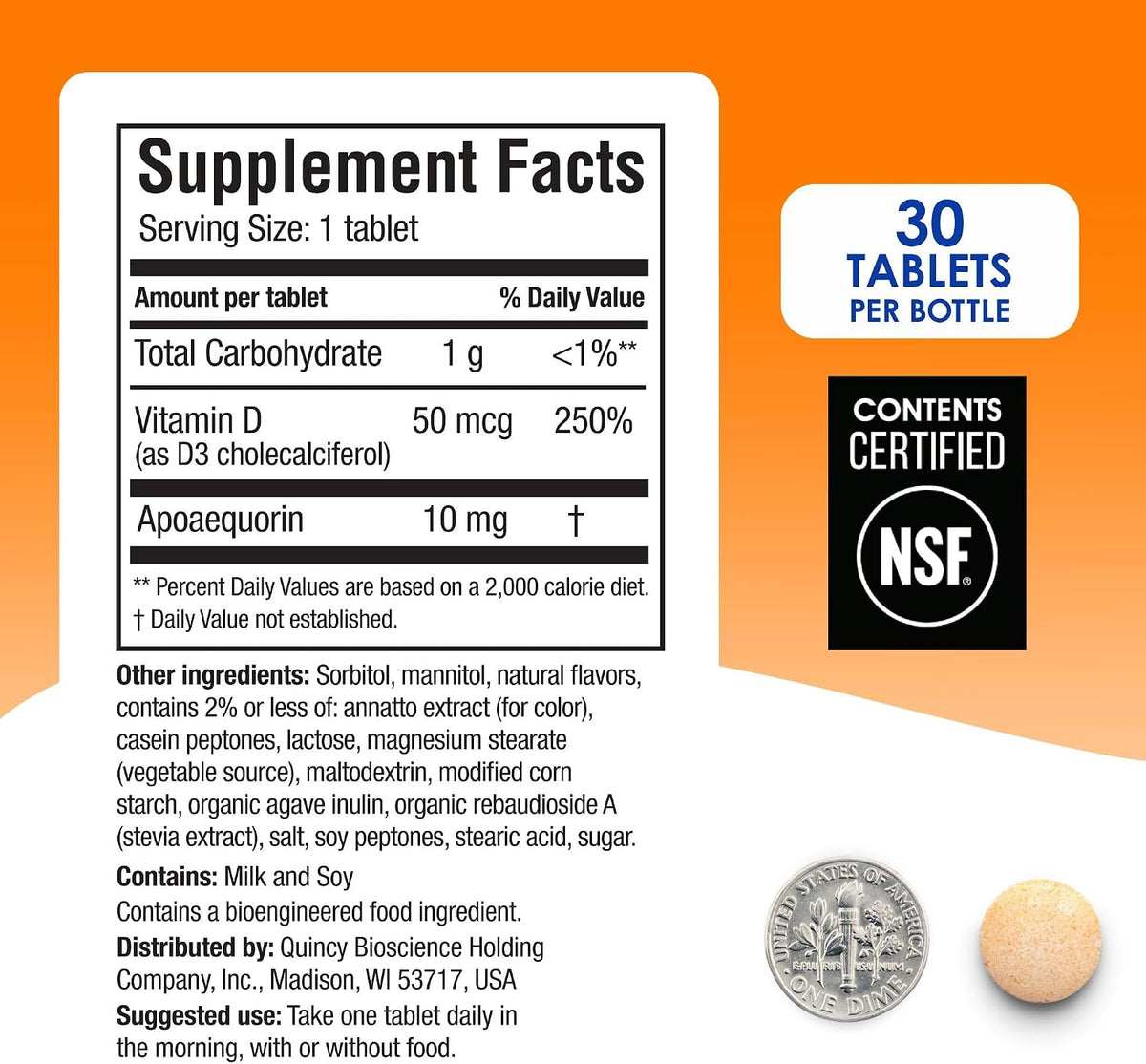 Prevagen Regular Strength Orange Chewables – 90 Tablets (3 Month Supply) - görsel 6