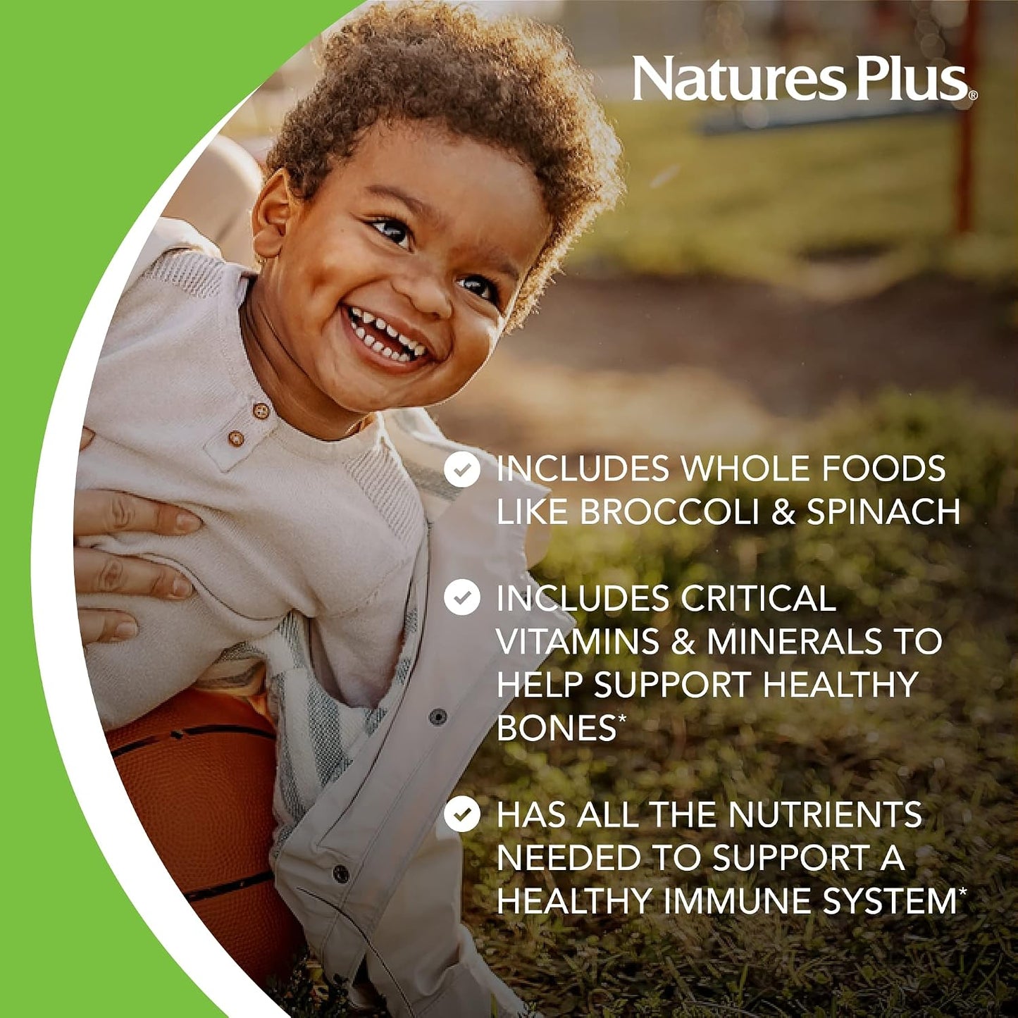 NaturesPlus Animal Parade Children's Chewable Multivitamin, Watermelon Flavour - 180 Tablets - görsel 4