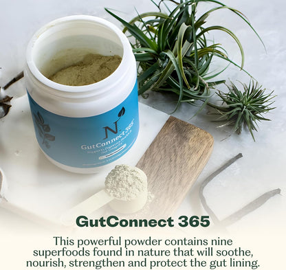 Nature M.D. GutConnect 365 – Chocolate Coconut Gut Health SuperFood Powder, 30 Servings