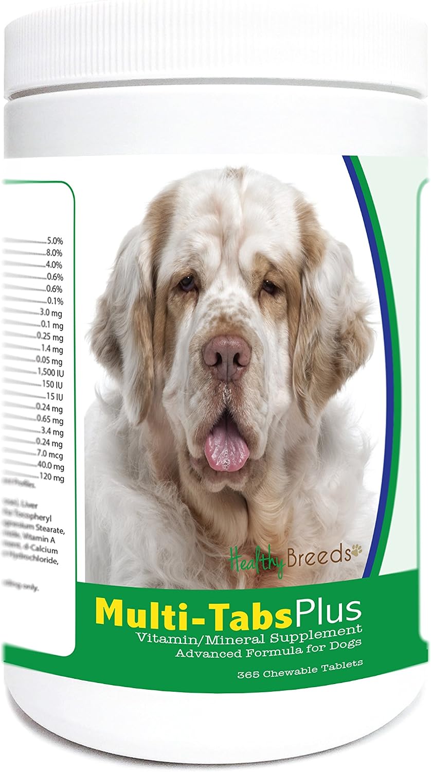 Healthy Breeds Clumber Spaniel Multi-Tabs Plus Chewable Tablets 365 Tablets - görsel 1