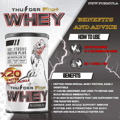 HULX Faster X3 New Formula Vitamins Chicken Supplement Capsules (90 Capsules)
