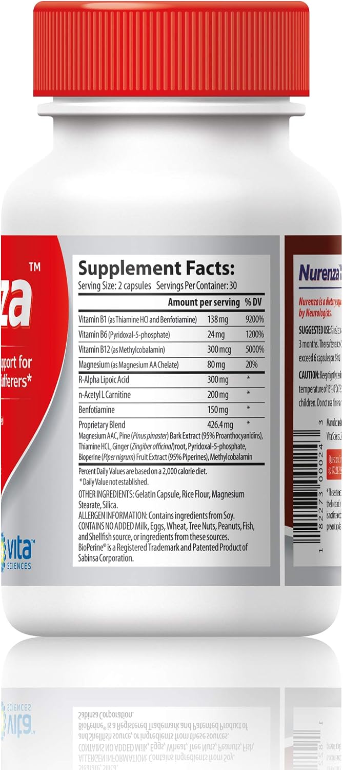 Vita Sciences Nurenza Nerve Support Supplement - görsel 8