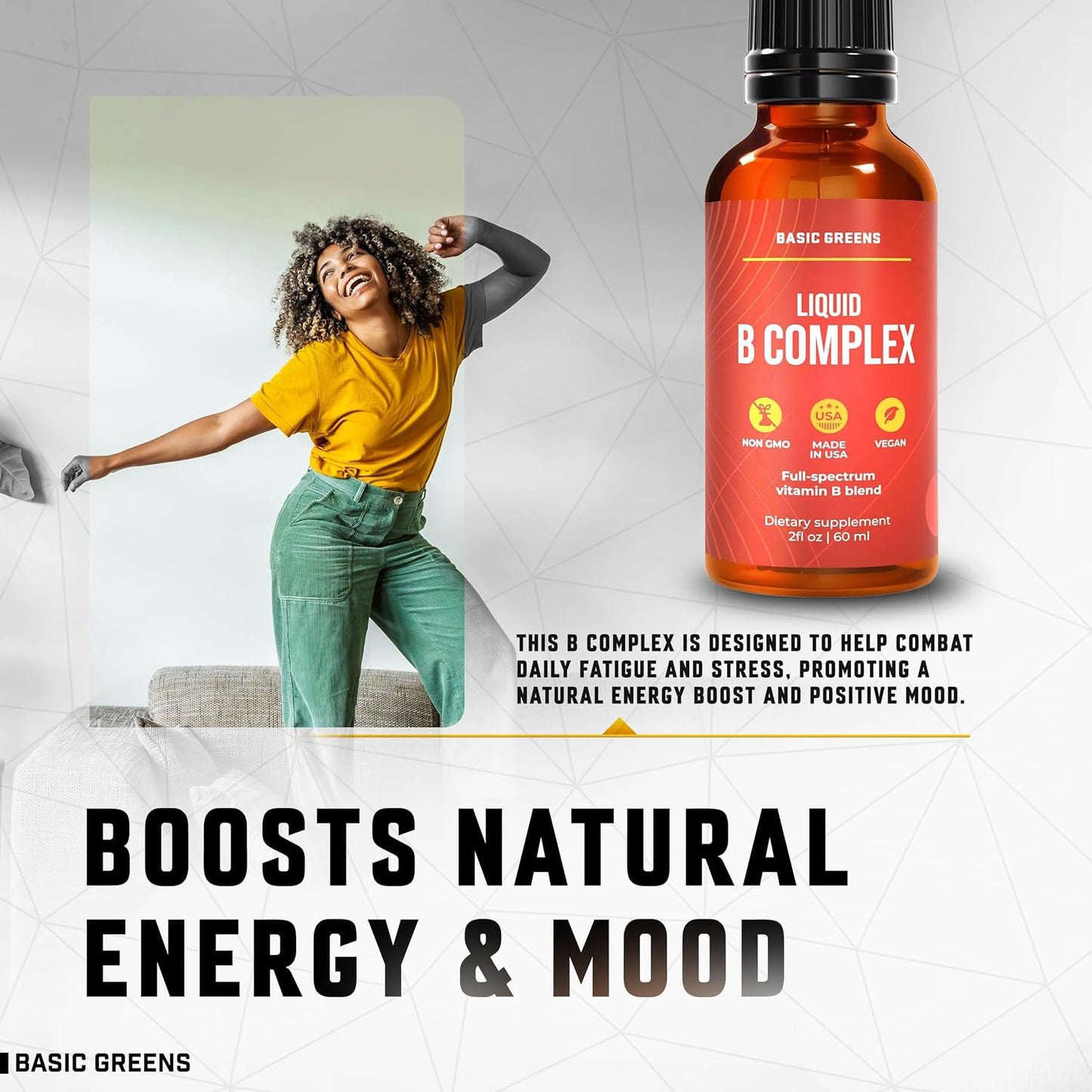 Vitamin B Complex Liquid Drops – Extra Strength Sublingual Formula, Vegan - görsel 5