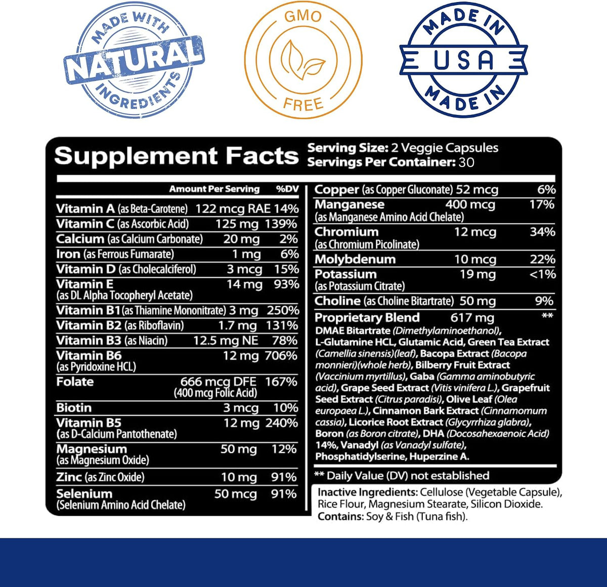 Kaya Naturals Neuro Brain for Memory & Focus - Nootropic Brain Support Supplement - 60 Count - görsel 3