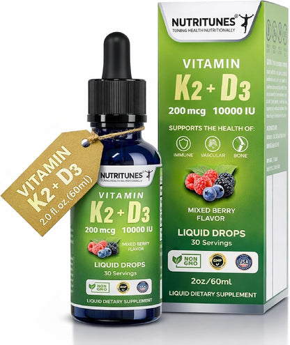 Vitamin D3 K2 5000 IU & 100 mcg MK-7 – 120 Softgels