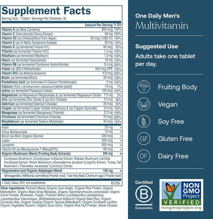 True Grace One Daily Men's & Women's Multivitamin Bundle - 30 Vegan Tablets Each - Non-GM & Gluten-free
