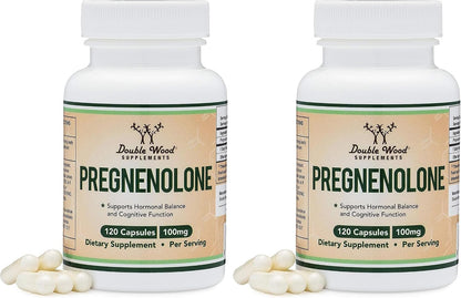 Pregnenolone 100mg per Serving – 120 Capsules (50mg per Capsule)