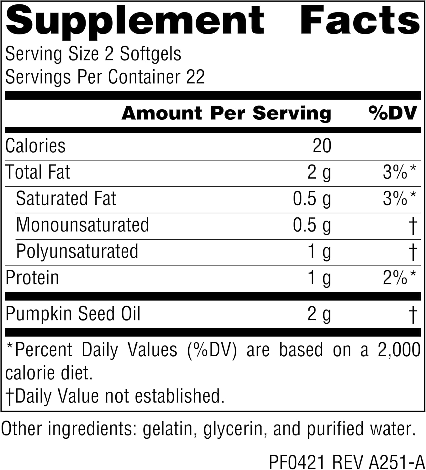 Planetary Formulations - Pumpkin Seed Oil, 45 softgels - görsel 2
