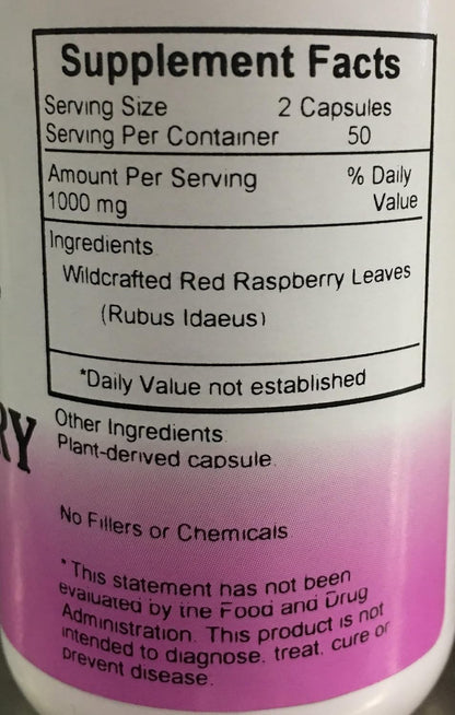 Christopher's Original Formulae - Red Raspberry Leaves - 450 mg - 100 Vegetarian Capsules