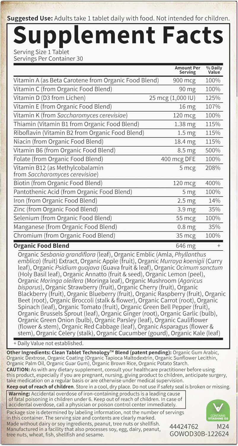 Garden of Life Organics, Women's Once Daily, – Organic Certification: USDA Organic guarantees ingredients grown – Image 10