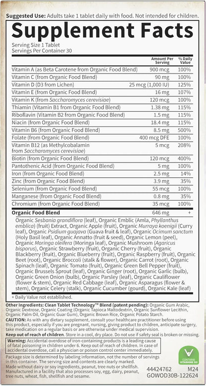 Garden of Life Organics, Women's Once Daily, – Organic Certification: USDA Organic guarantees ingredients grown – Image 10