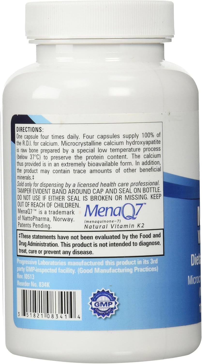 Progressive Labs MCHC with K1 and K2 Supplement, 120 Capsules - görsel 4