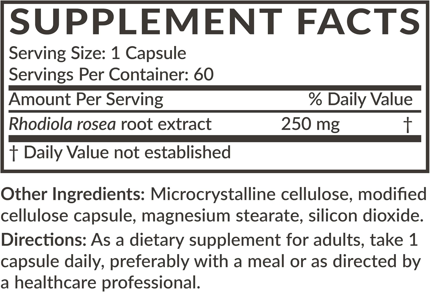 Futurebiotics Rhodiola Rosea Powder Adaptogenic Herb Vegetarian Capsules, 60 Capsules - görsel 4
