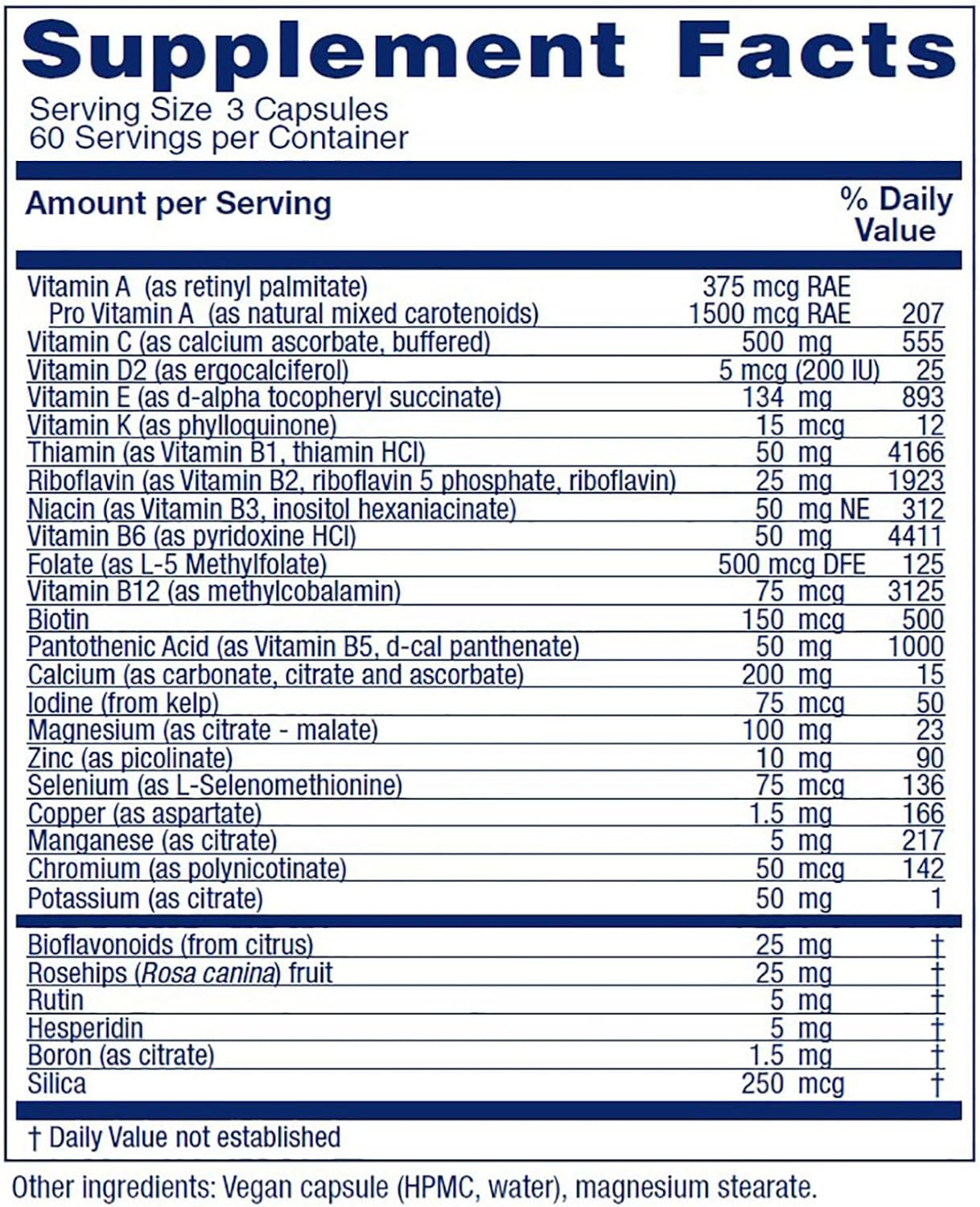 Vitanica Women's Symmetry – High Potency Daily Multivitamin, Vegan, 180 Capsules - görsel 2