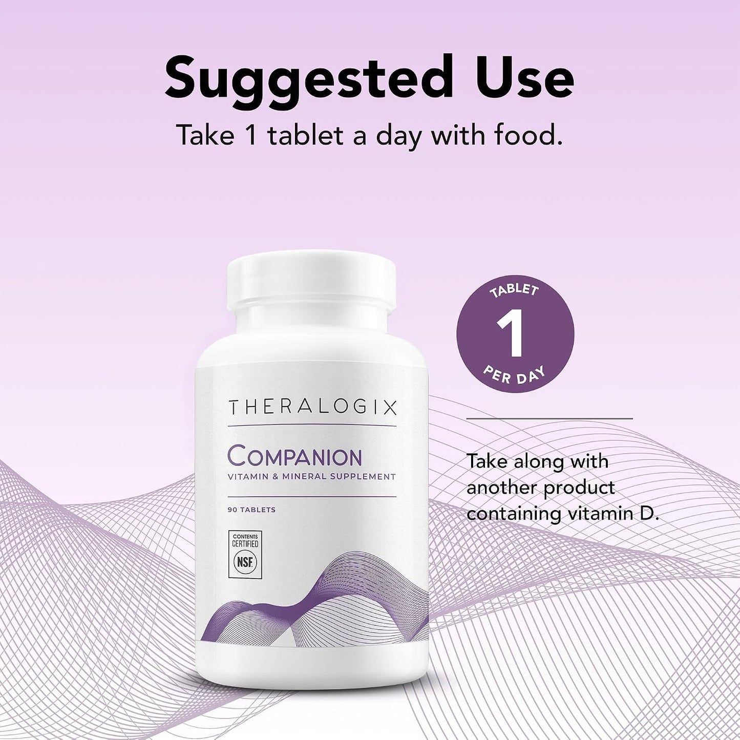 Theralogix Companion Multivitamin – Without Iron, Vitamin D or Vitamin K – NSF Certified – 90 Tablets - görsel 4