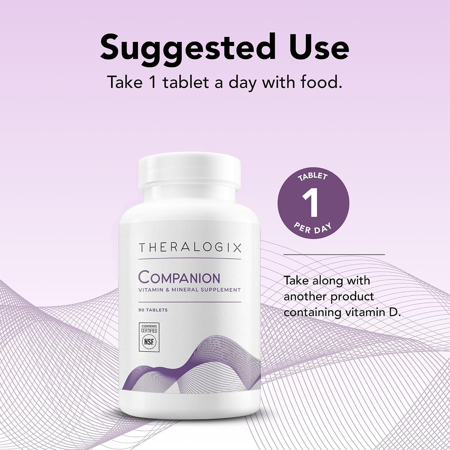 Theralogix Companion Multivitamin – Without Iron, Vitamin D or Vitamin K – NSF Certified – 90 Tablets - görsel 4
