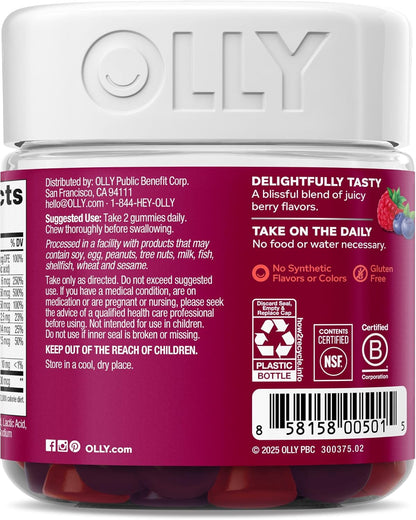 OLLY Women's Multivitamin Gummy – Berry Flavour – 90 Gummies