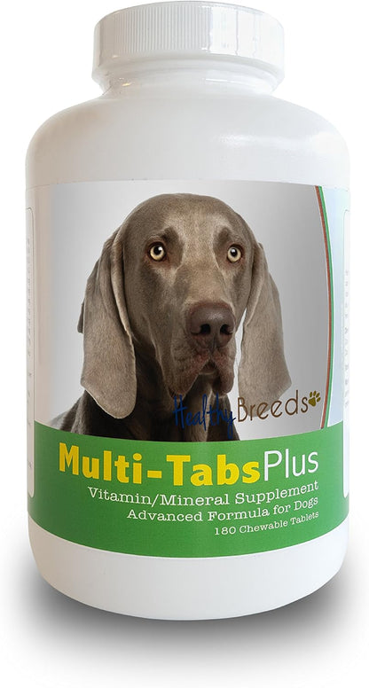 Healthy Breeds Weimaraner Multi-Tabs Plus Chewable Tablets 180 Count