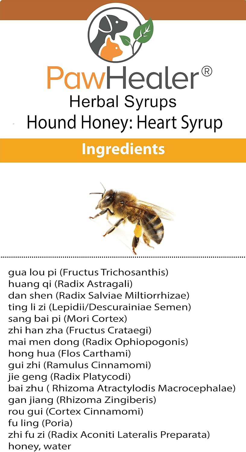 PawHealer Hound Honey Heart Syrup – Herbal Supplement for Dogs (148 ml) - görsel 1
