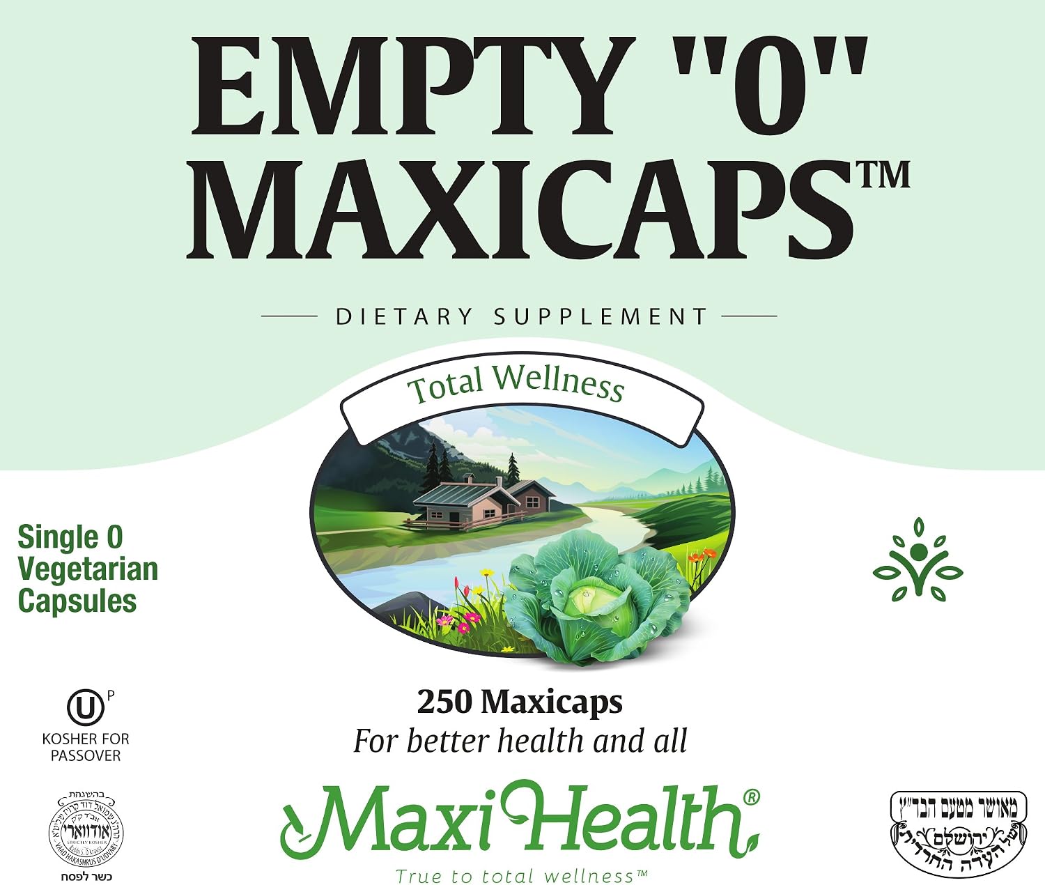 Maxi Health Empty 0 Maxicaps Vegetarian Capsules, 250 Count - görsel 4